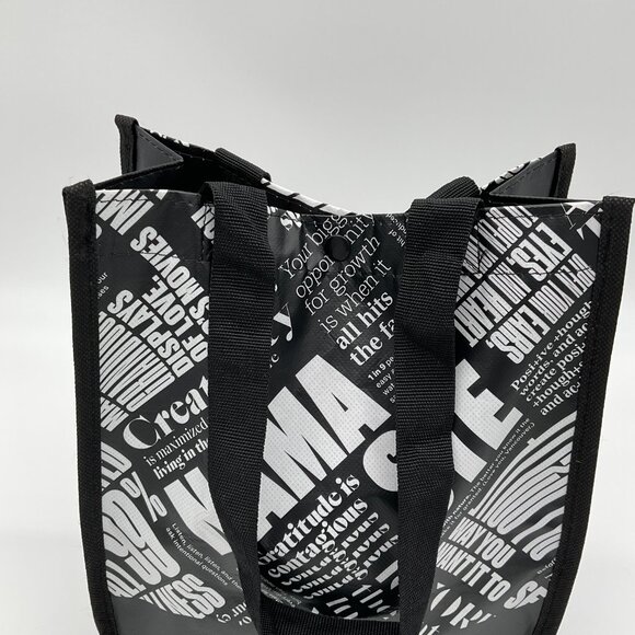 Lululemon Small Black White Logo Reusable Tote Bag - Picture 7 of 7